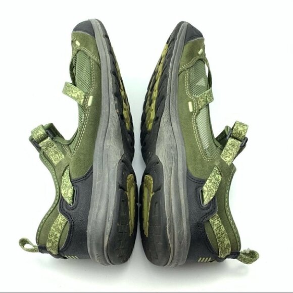 lands end walking shoes size 6.5 D green suede - Picture 6 of 12